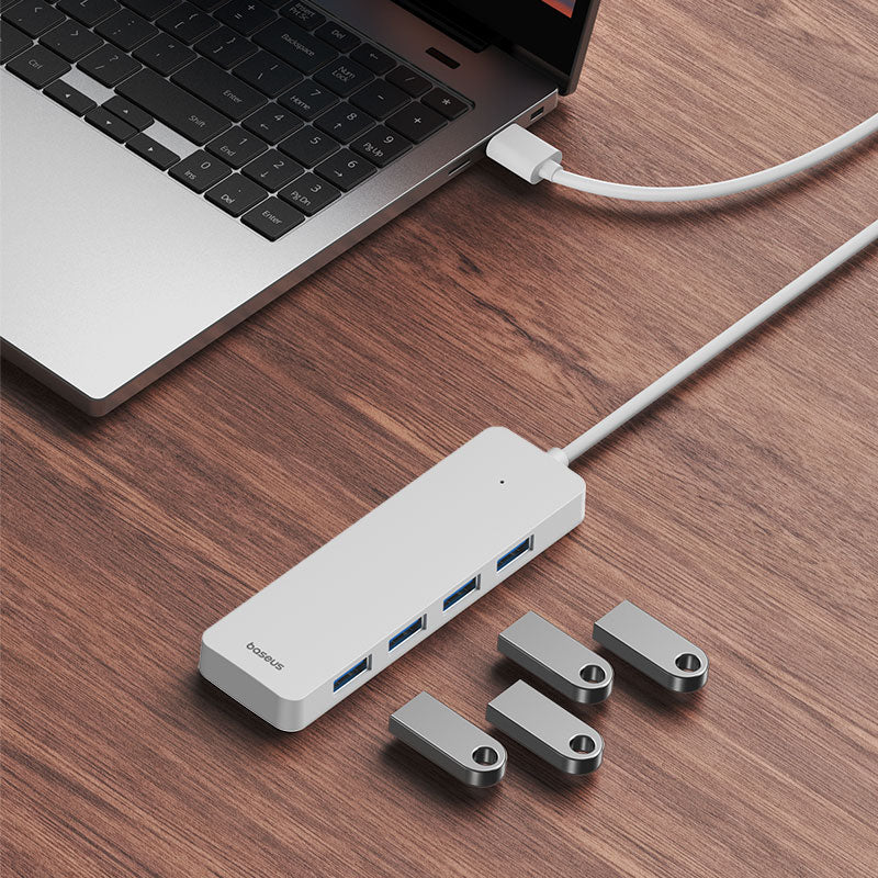 Baseus Ultrajoy Series 4-in-1 Hub Adapter (100cm Cable) - with 4x USB 3.0 ports