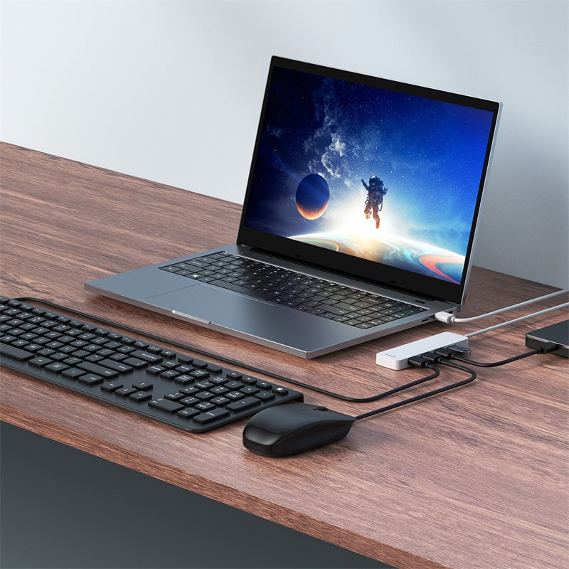 Baseus Ultrajoy Series 4-in-1 Hub Adapter (100cm Cable) - with 4x USB 3.0 ports