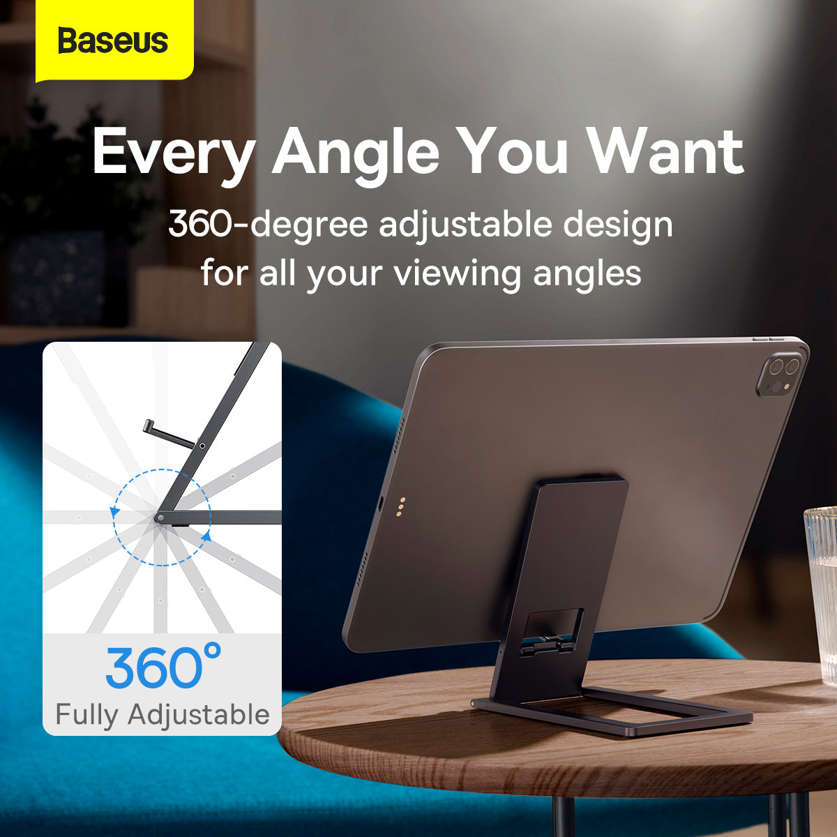Baseus Foldable Metal Desktop Tablet and Smartphone Holder