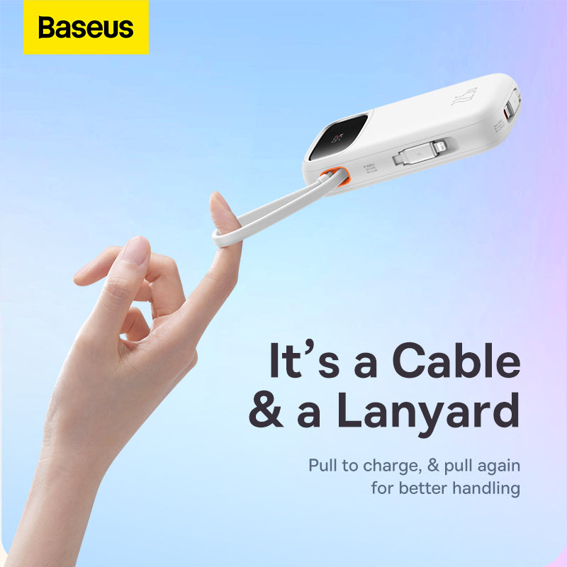 Baseus Qpow2 Series Dual-Cable Fast Charge Power Bank 10000mAh 22.5W
