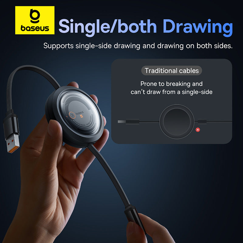 Free2Draw Retractable Cable USB to M+L+C 100W
