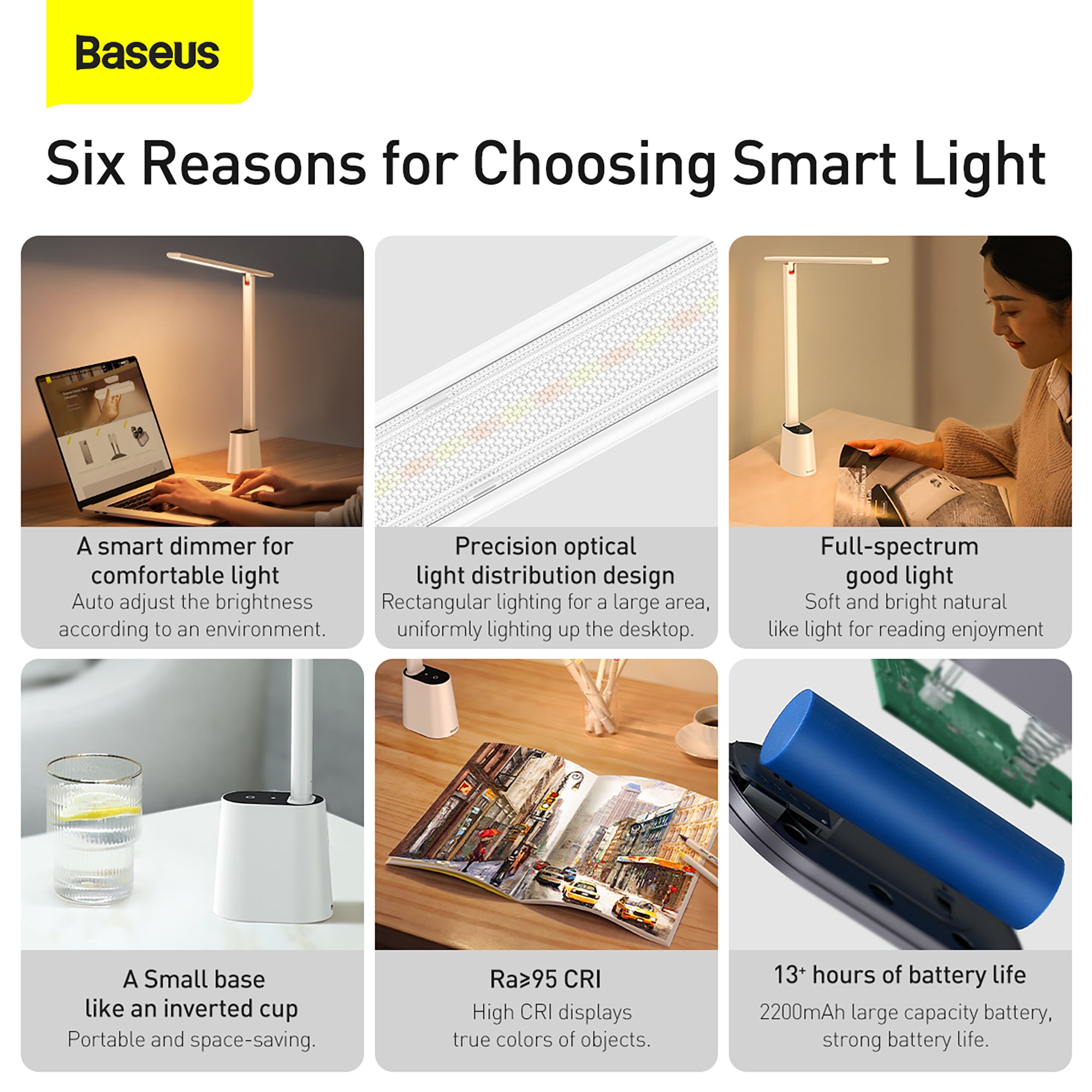 Baseus Smart Eye Series Charging Folding Reading Desk Lamp