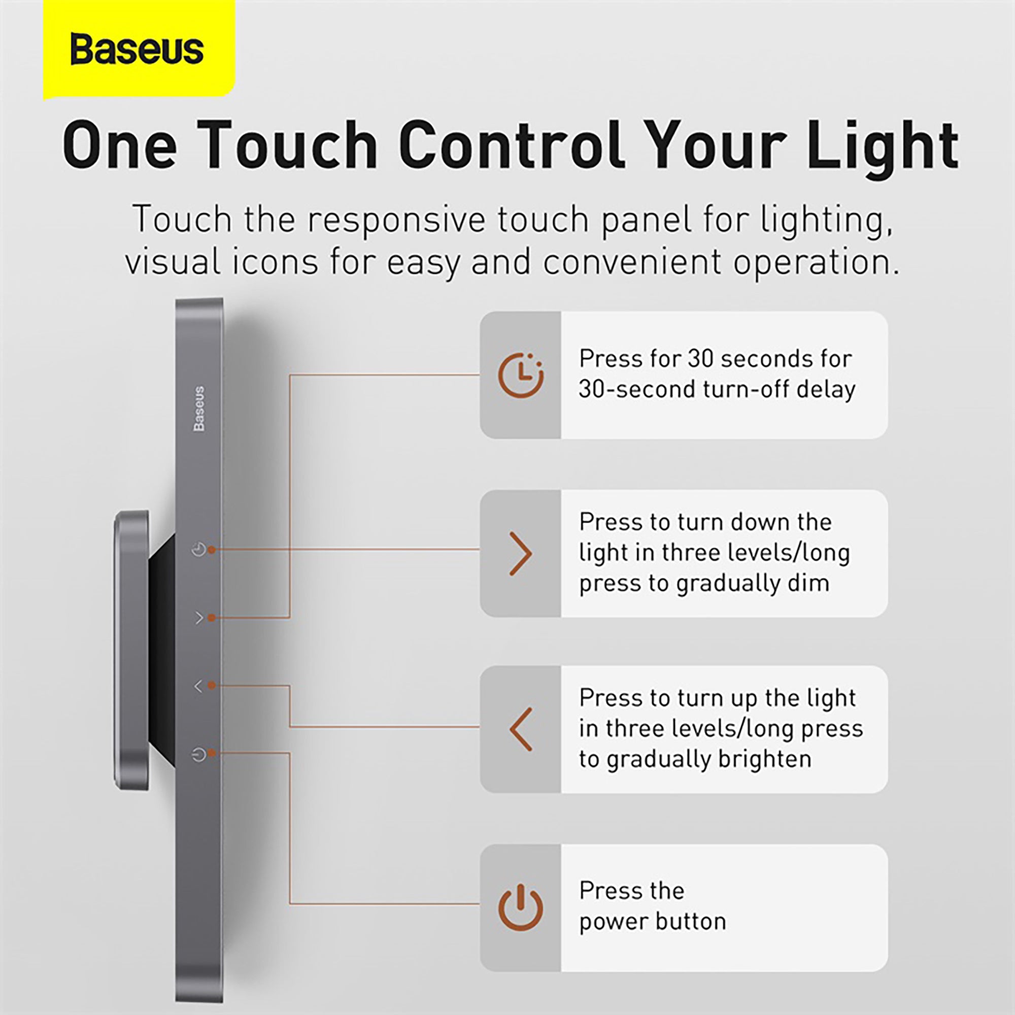 Baseus Magnetic Stepless Dimming Charging Desk Lamp Deep