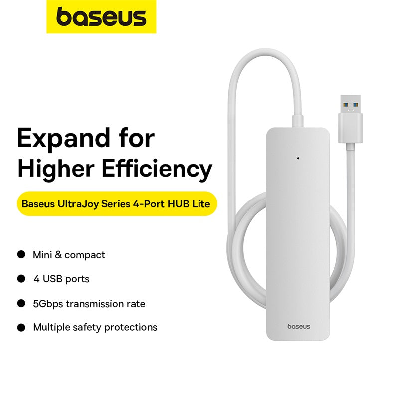 Baseus Ultrajoy Series 4-in-1 Hub Adapter (100cm Cable) - with 4x USB 3.0 ports