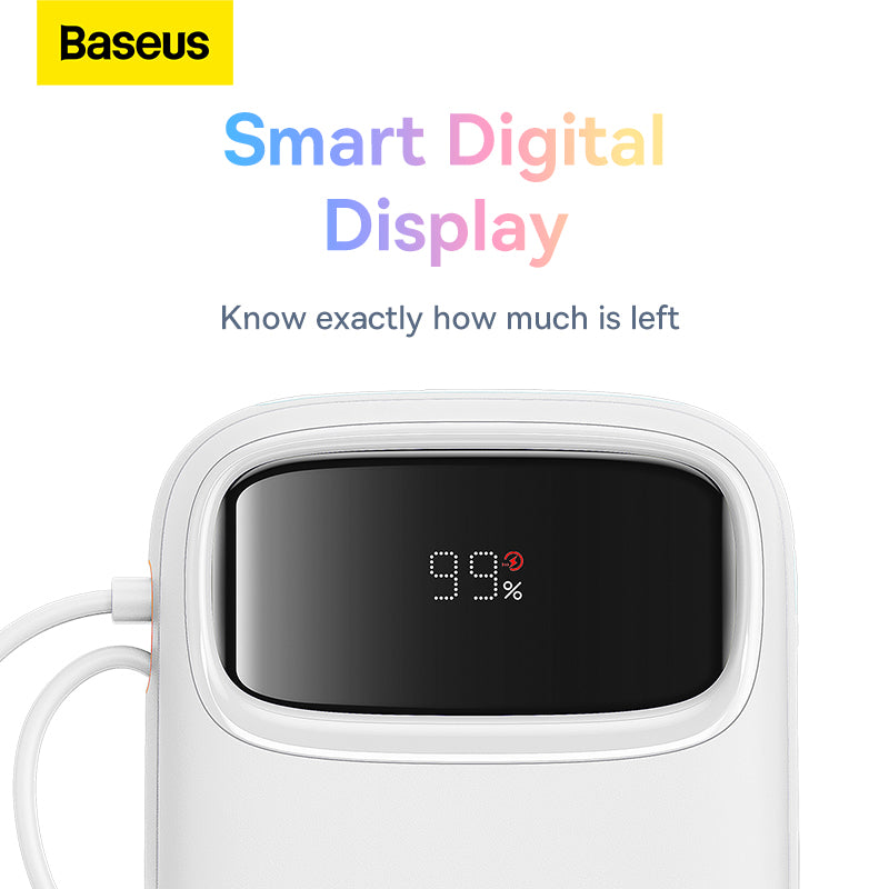 Baseus Qpow2 Series Dual-Cable Fast Charge Power Bank 10000mAh 22.5W