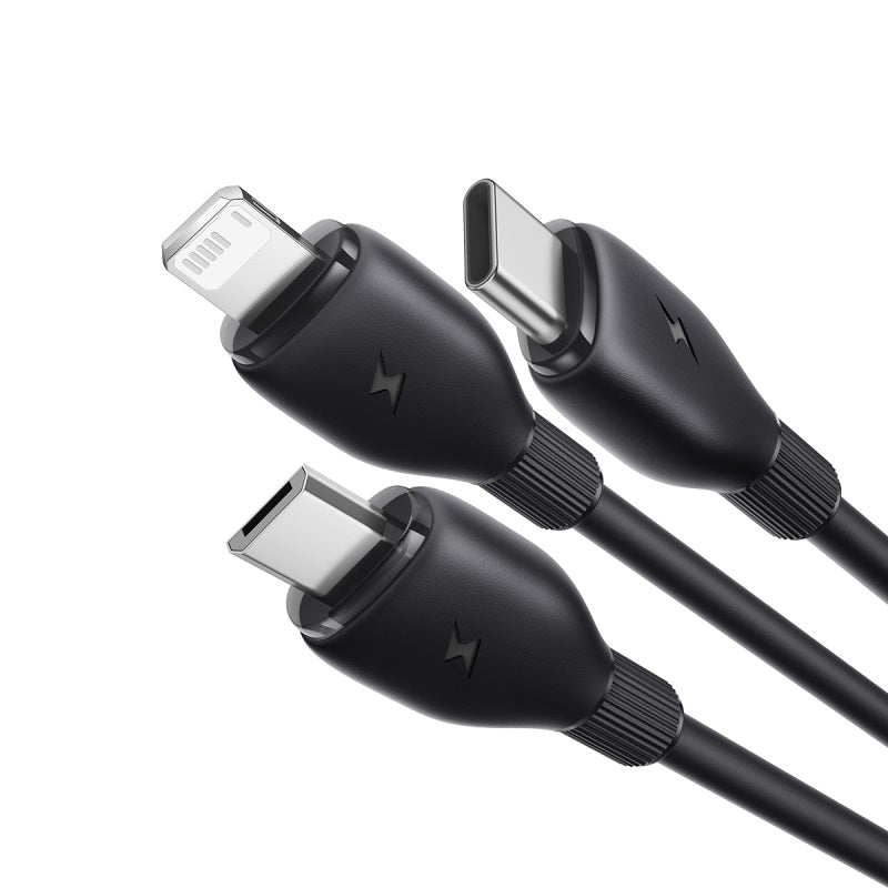 Ultra-Fast 1-for-3 Cable USB to M+L+C 3.5A