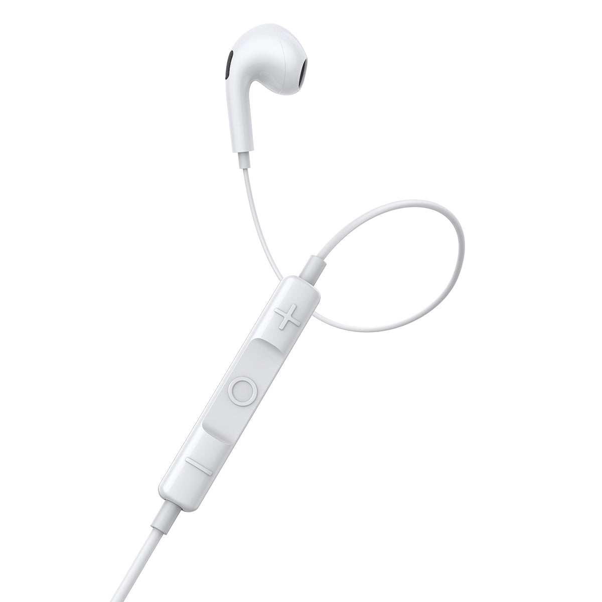 Baseus H17 Encok 3.5mm Lateral In-Ear Wired Earphone with Remote White