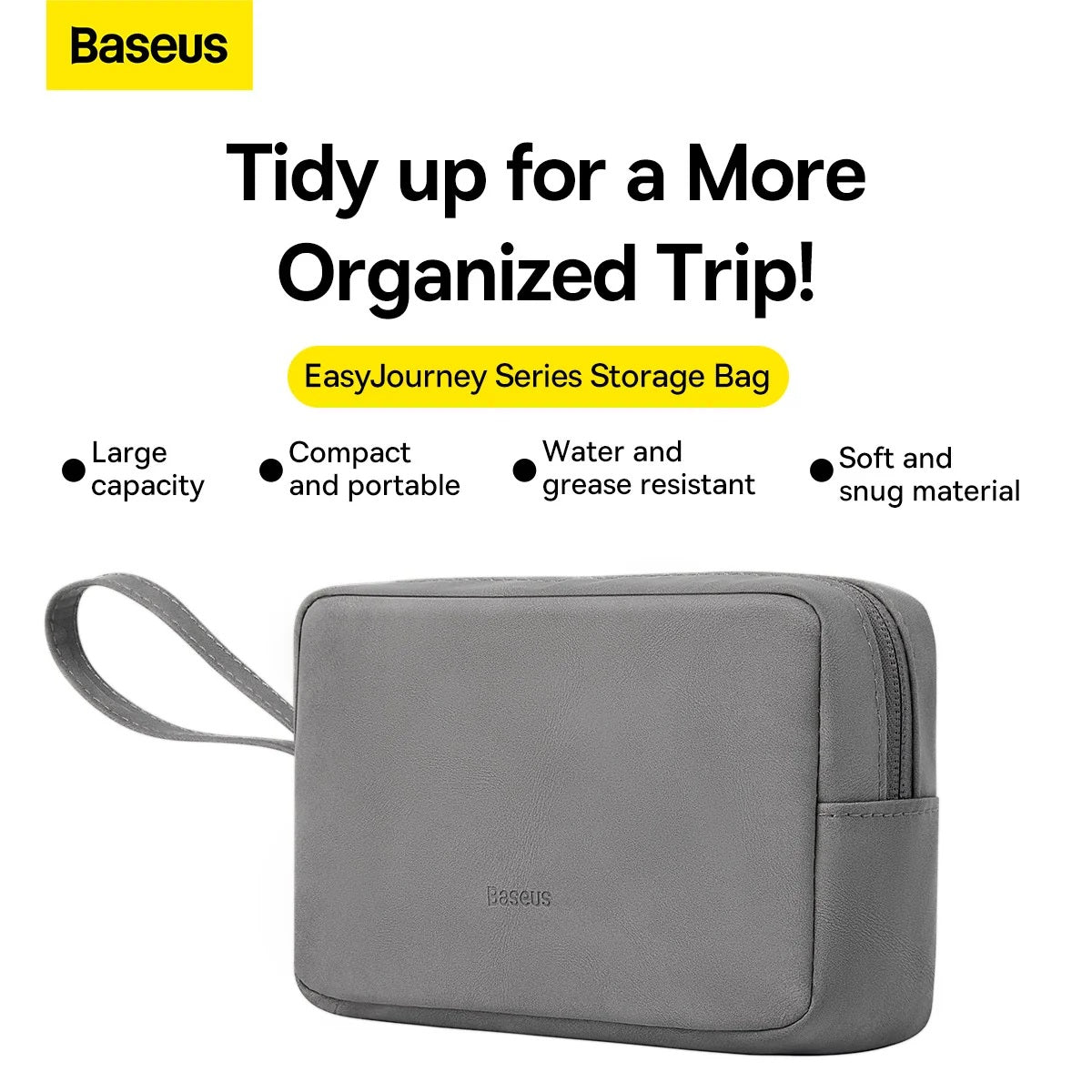 Dark Gray Baseus tech accessories organiser bag