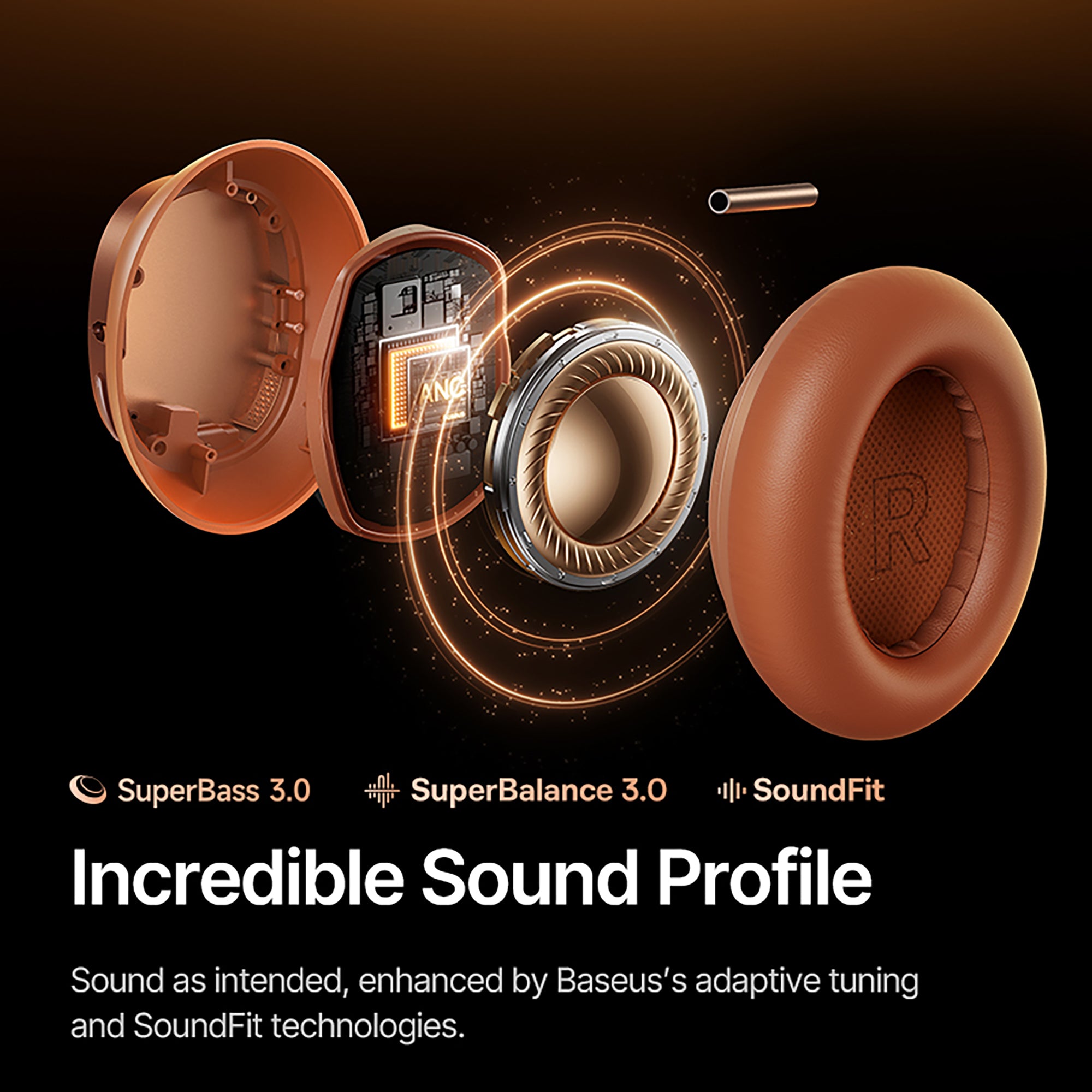 Baseus Inspire XH1 Noise-Cancelling Headphones | Sound By Bose