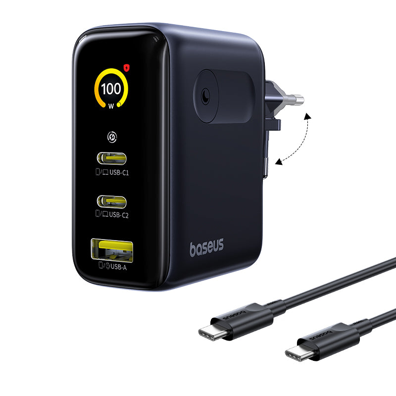 Baseus PicoGo AE21 2C+U 100W EU - Black