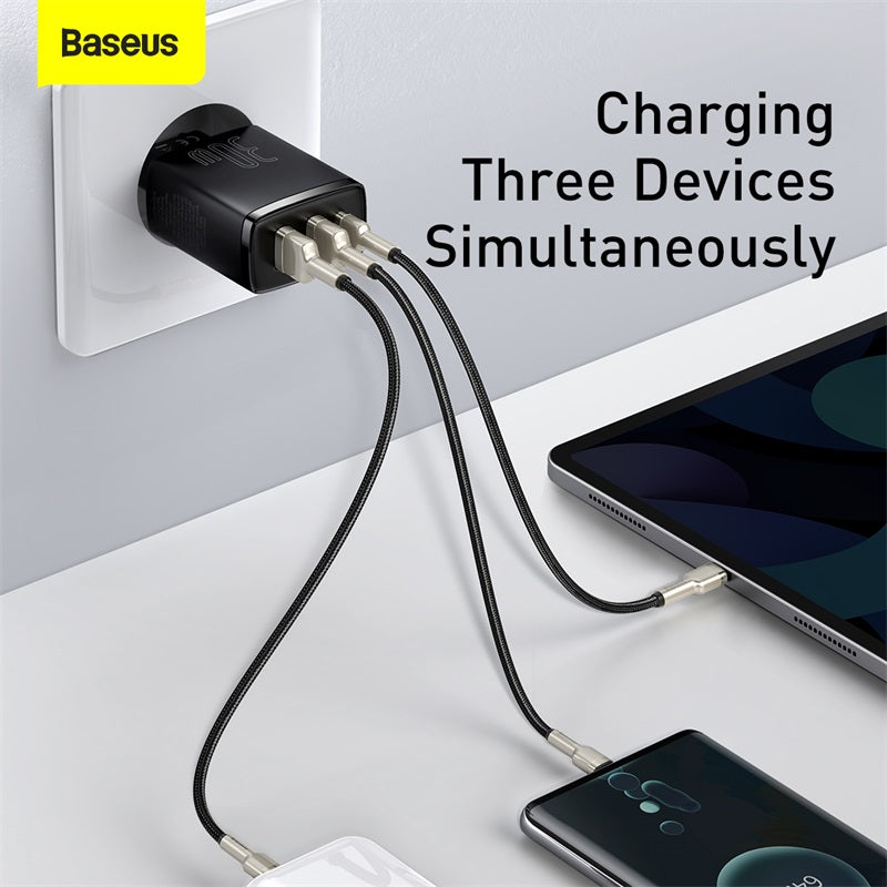 Baseus Compact Quick Charger 2U+C 30W EU