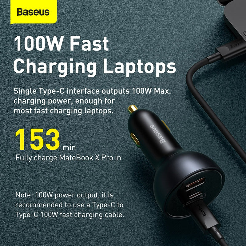 Baseus Qualcomm Quick Charge 5 Technology Car Charger 160W