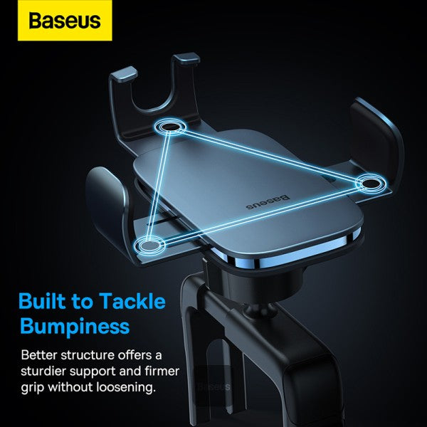 Baseus Metal Age Ⅱ Gravity Car Mount (Round Air Vent Version) Dark Grey