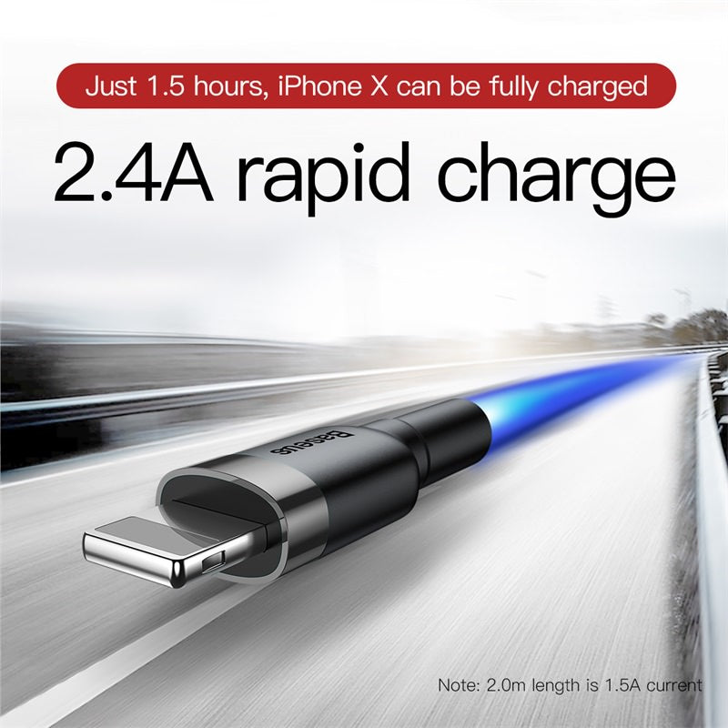 Baseus Cafule Series Charging and Data Cable USB to iOS 2.4A 0.5M