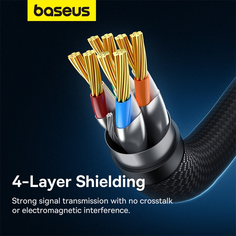 Baseus 600MHz CAT7 network cable in Black