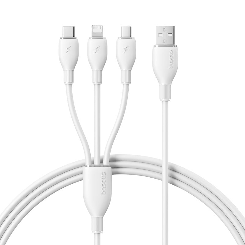 Ultra-Fast 1-for-3 Cable USB to M+L+C 3.5A