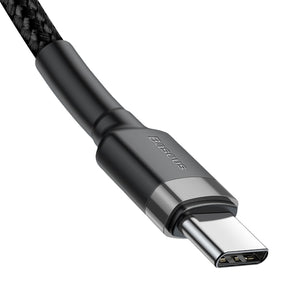 Baseus Cafule Series Fast Charging and Data Cable Type C to Type C 60W 1M Black