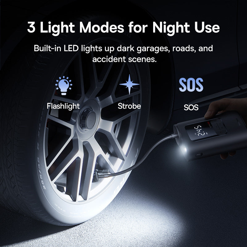 Baseus 7500mAh rechargeable car tyre pump