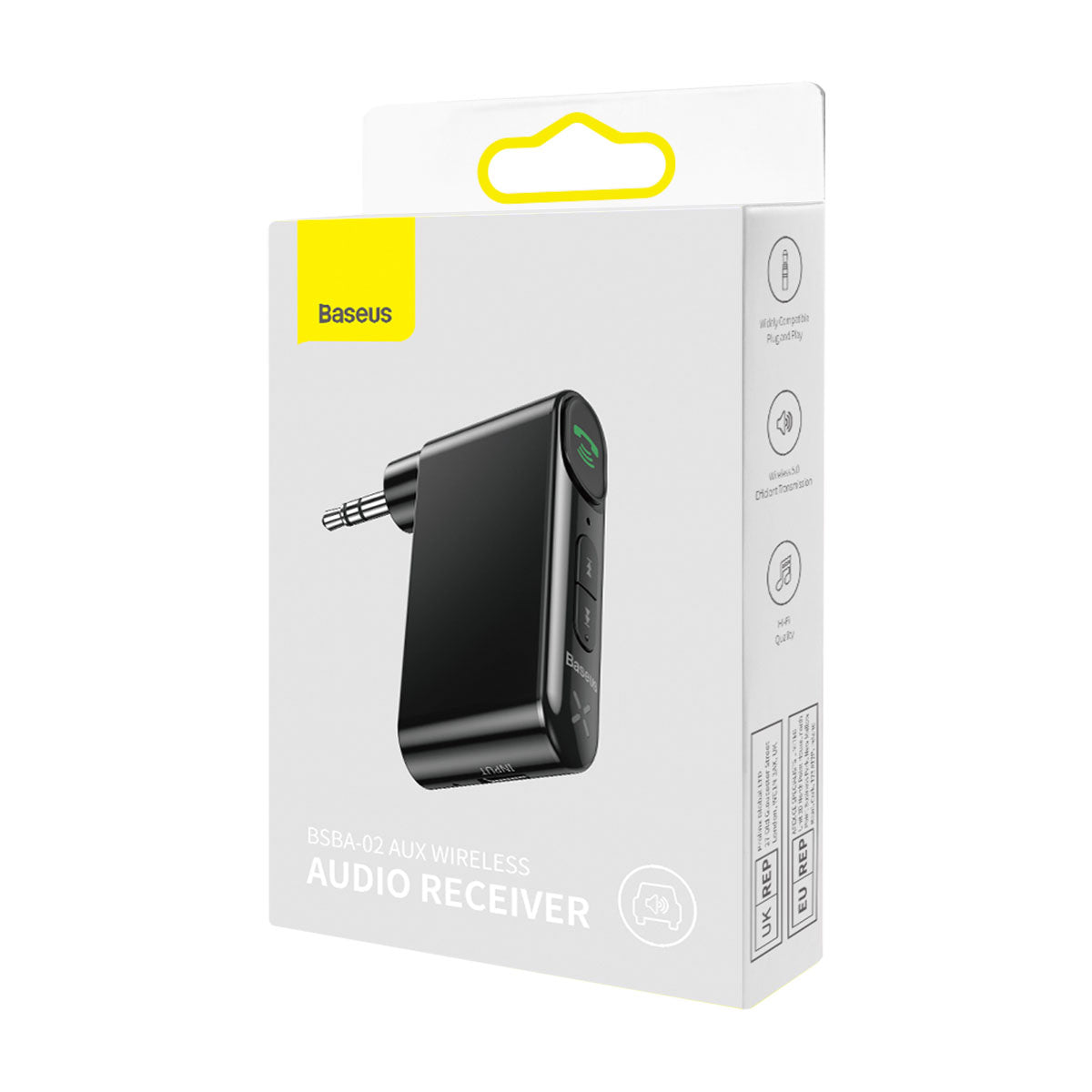 Baseus BSBA-02 AUX receiver front view