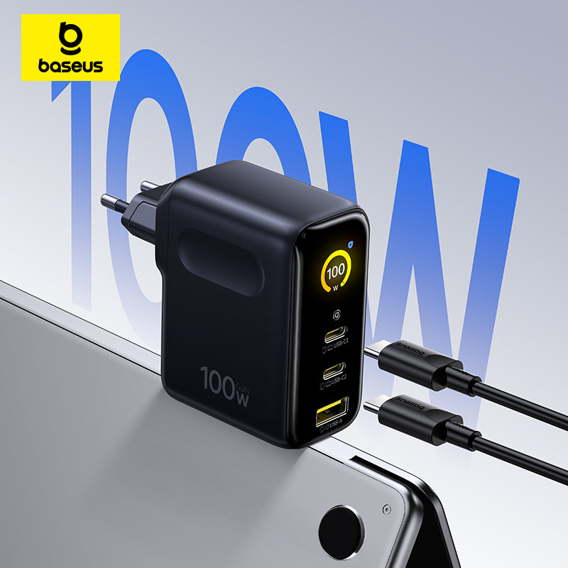 Baseus PicoGo AE21 2C+U 100W EU - Black