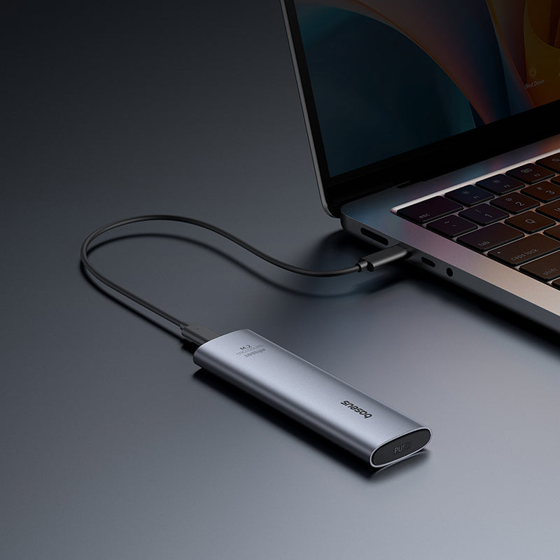 Baseus FlyJoy M.2 NVMe SSD enclosure retail packaging