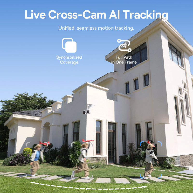 Security X1 Pro Outdoor Dual Camera 3K - White