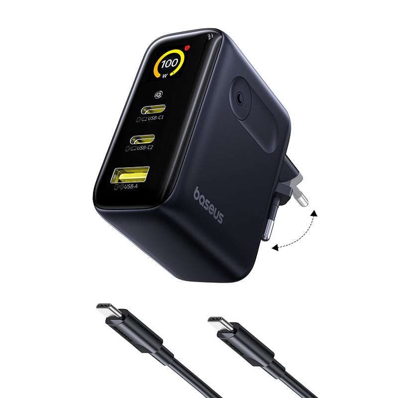 Baseus PicoGo AE21 2C+U 100W EU - Black