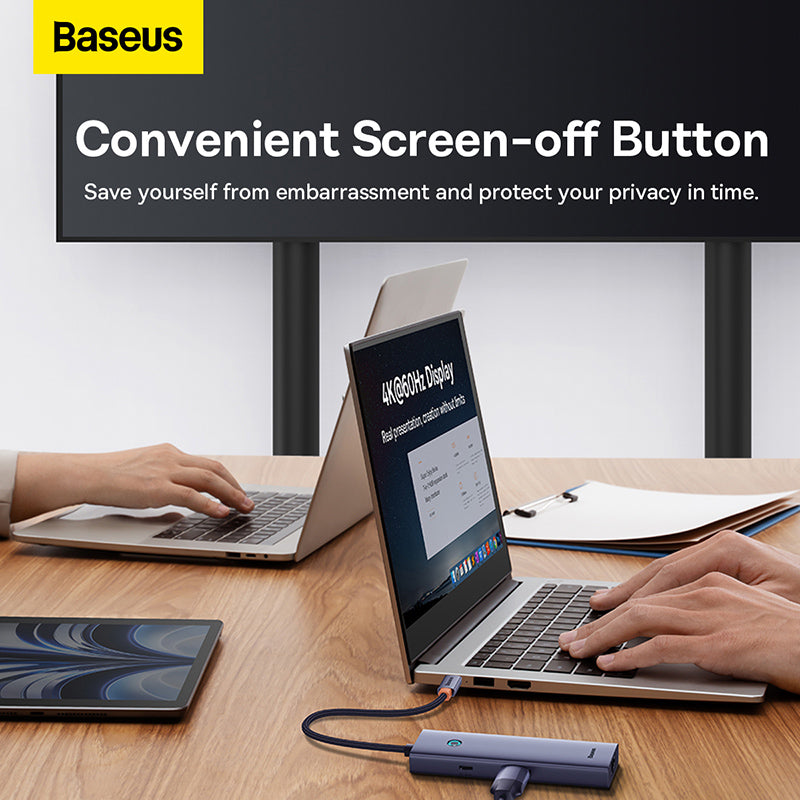 Baseus 6-in-1 Ultrajoy Series 6 Port Hub Type-C Docking Station 7