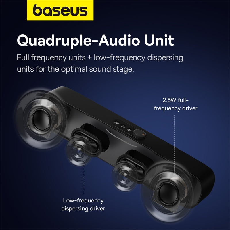 Baseus DS10 Soundbar Subwoofer Speaker Wireless Bluetooth 5.3 Sound Bar Home Theater 4