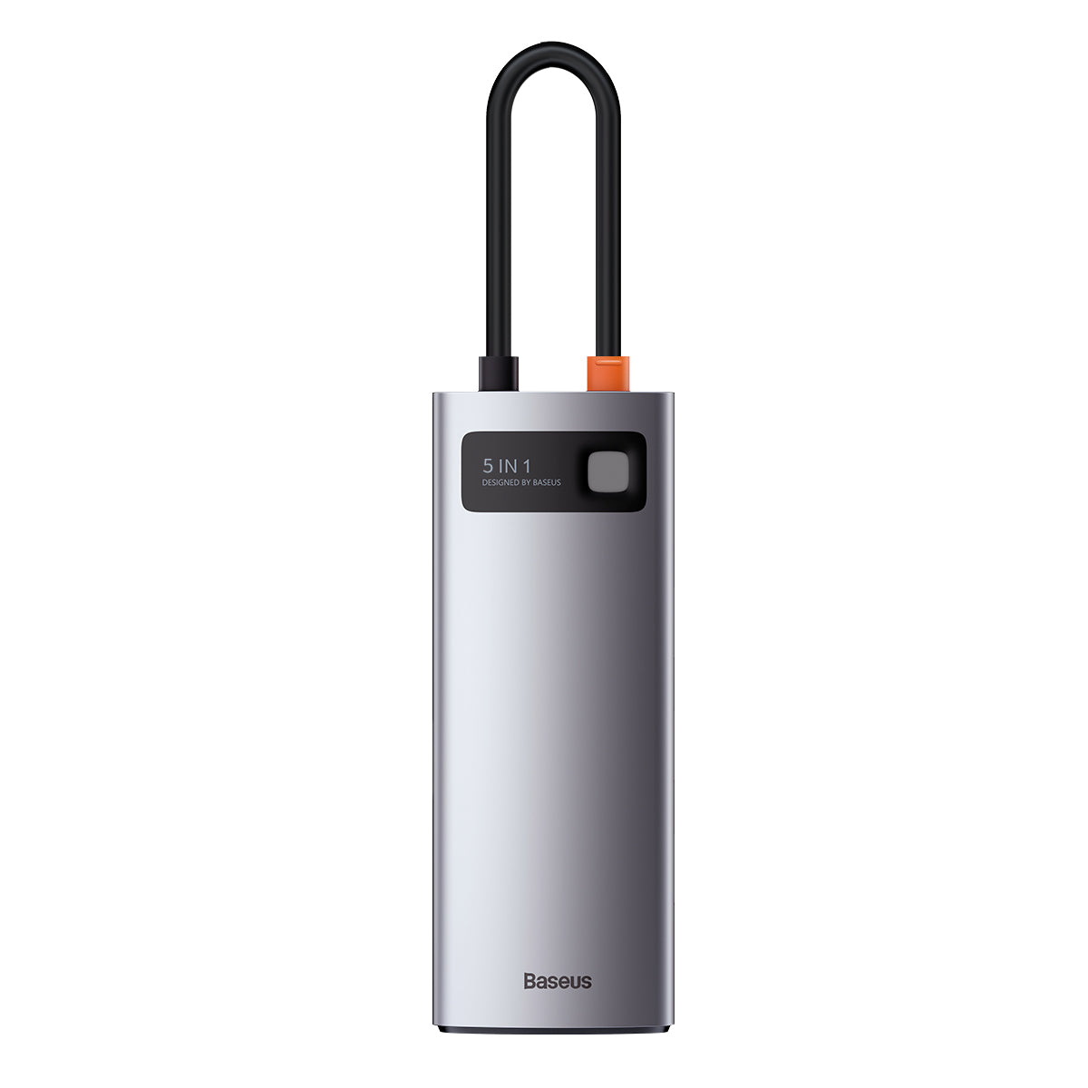 Baseus Metal Gleam Series 5-in-1 Multifunctional Type-C HUB Docking Station Silver 1