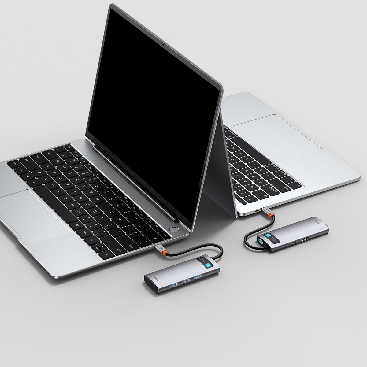 Baseus Metal Gleam Series 5-in-1 Multifunctional Type-C HUB Docking Station Silver 11