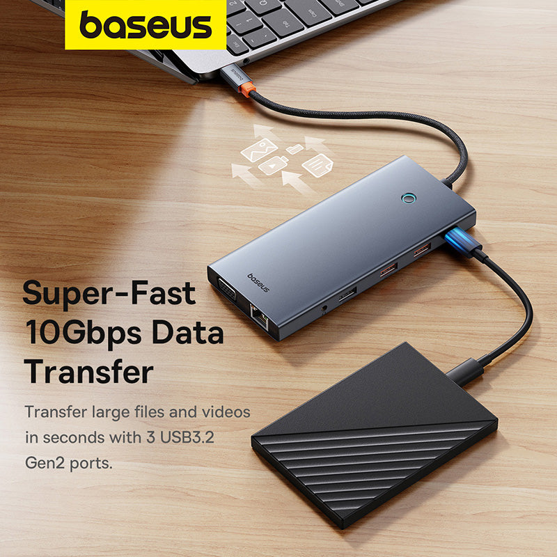 Baseus PortalJoy Series 13-Port Quadruple Display HUB 4
