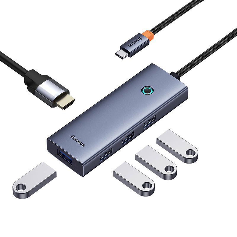 Baseus Ultrajoy 5-in-1 USB Hub (1xHDMI 4K@30Hz + 4xUSB 3.0) 3