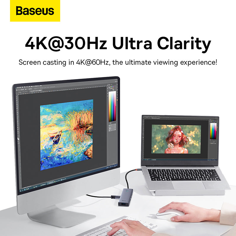 Baseus Ultrajoy 5-in-1 USB Hub (1xHDMI 4K@30Hz + 4xUSB 3.0) 5