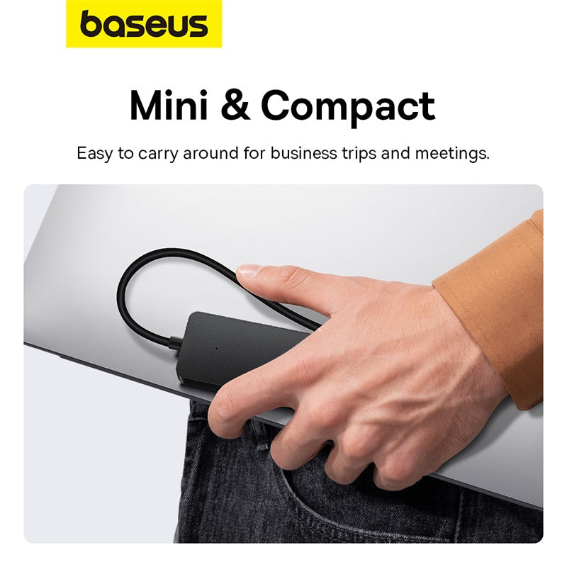 Baseus Ultrajoy Series 4-Port HUB Lite 100cm Black 3