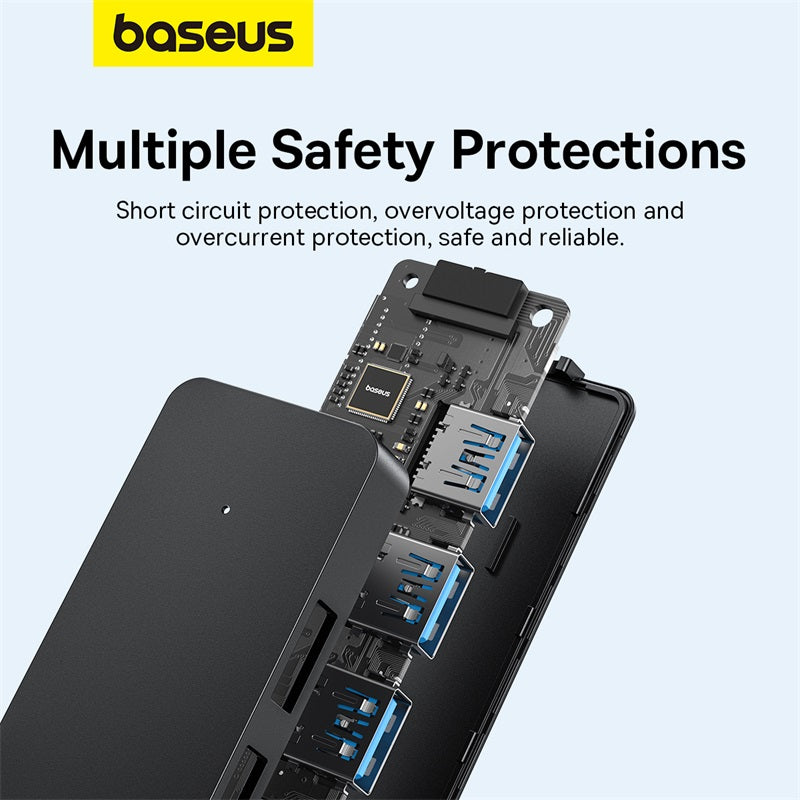 Baseus Ultrajoy Series 4-Port HUB Lite 100cm Black 4