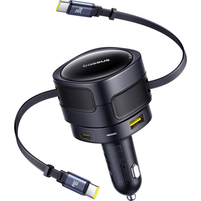 Baseus Enjoyment Max Car Charger C+C Cables & U+C Ports 90W