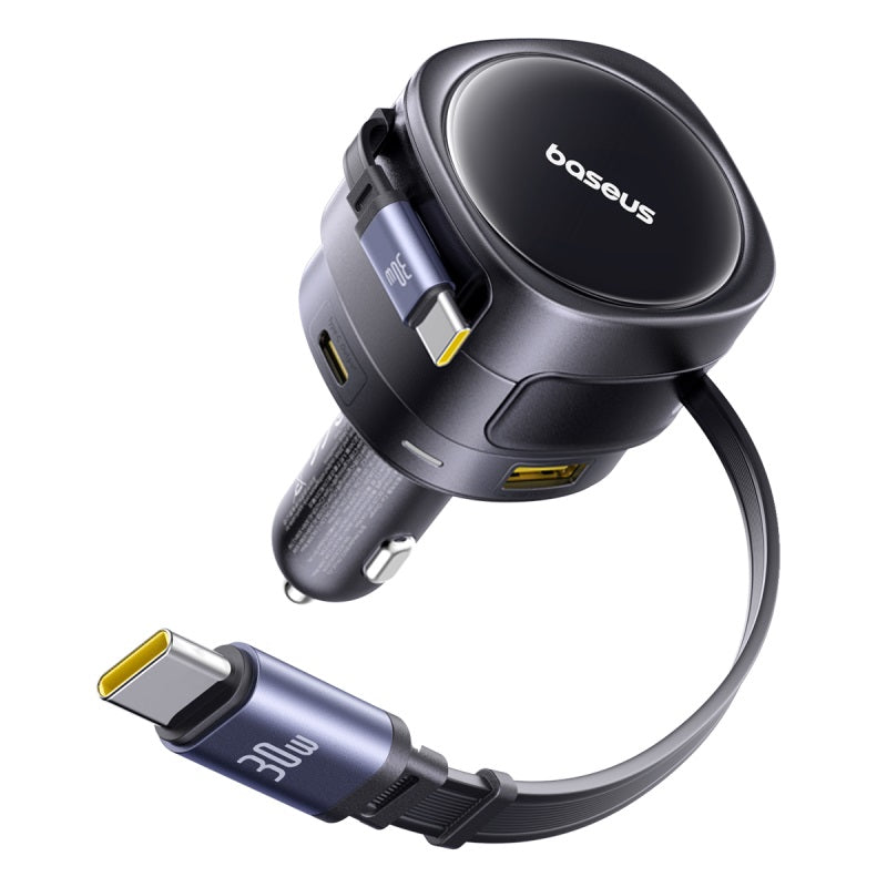 Baseus Enjoyment Max Car Charger C+C Cables & U+C Ports 90W