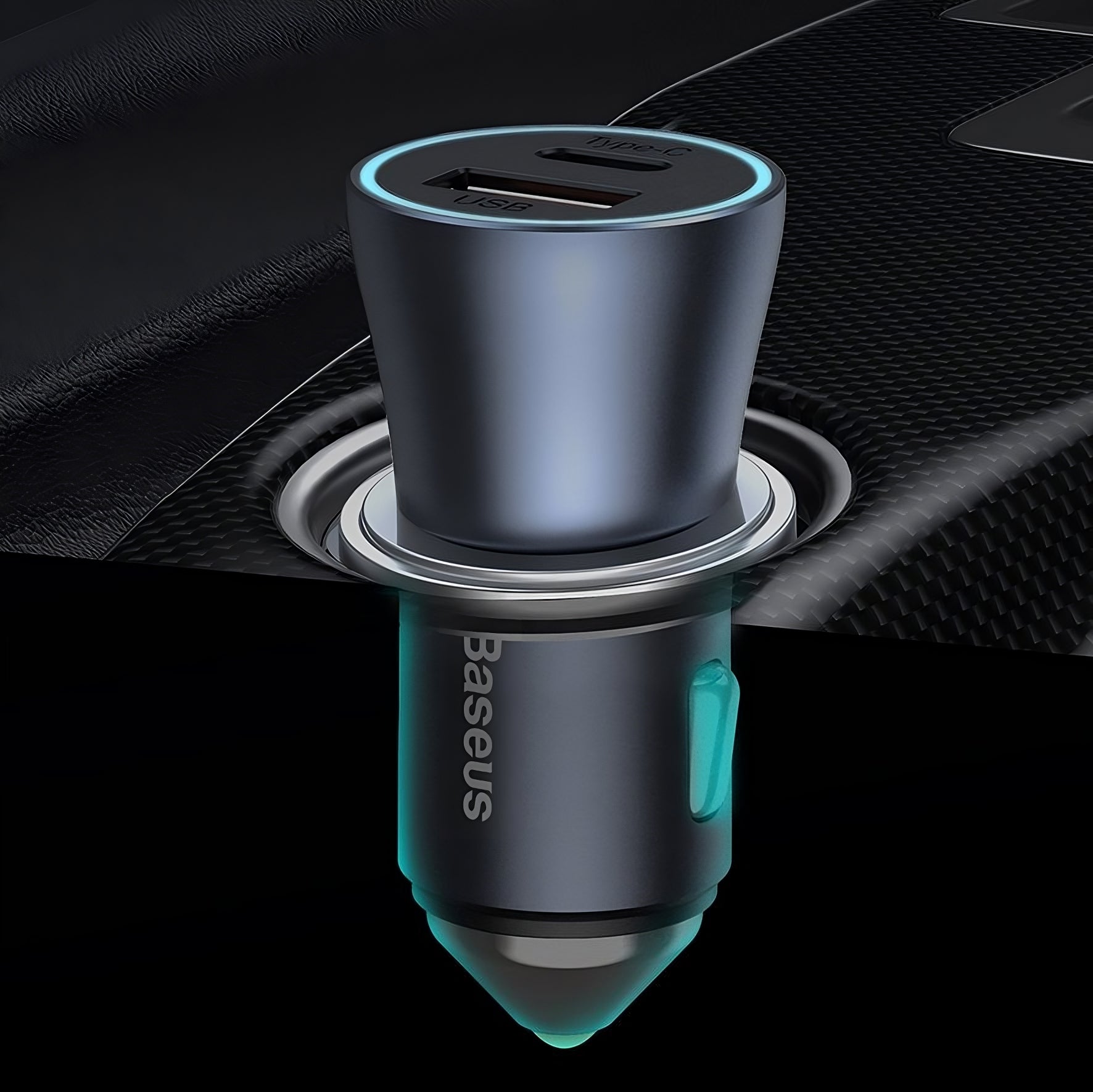 Baseus Golden Contactor Pro 40W Dual Fast Car Charger & Cable