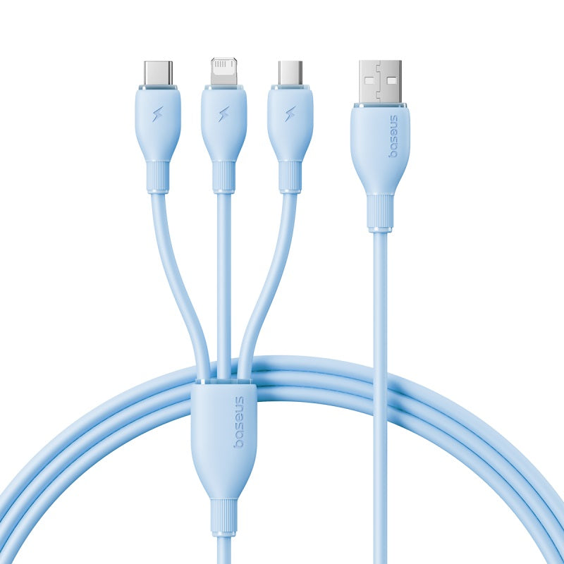 Ultra-Fast 1-for-3 Cable USB to M+L+C 3.5A