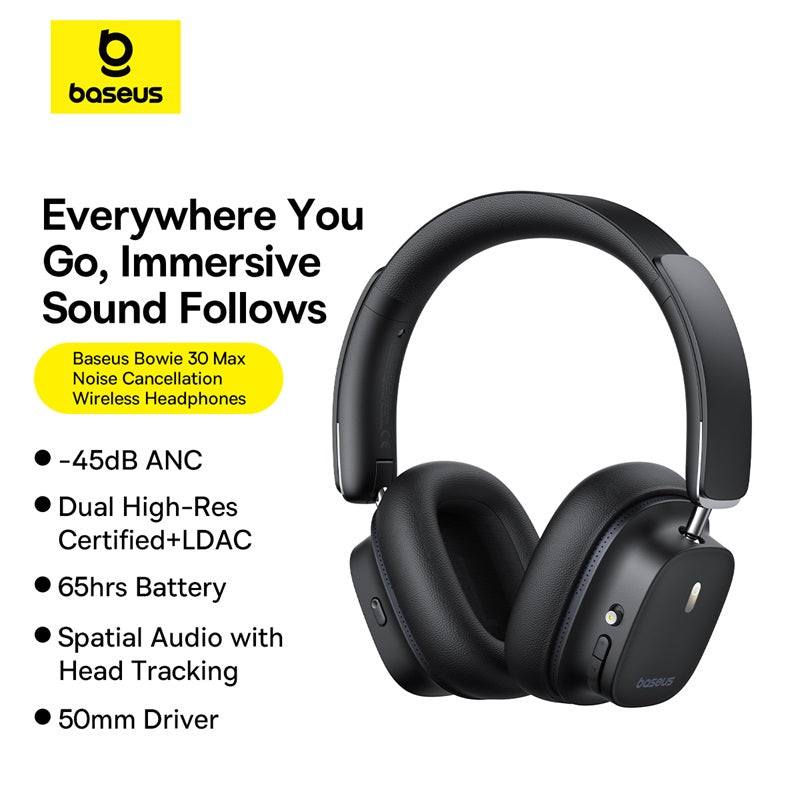 Baseus Bowie 30 Max Noise-Cancellation Wireless Headphones