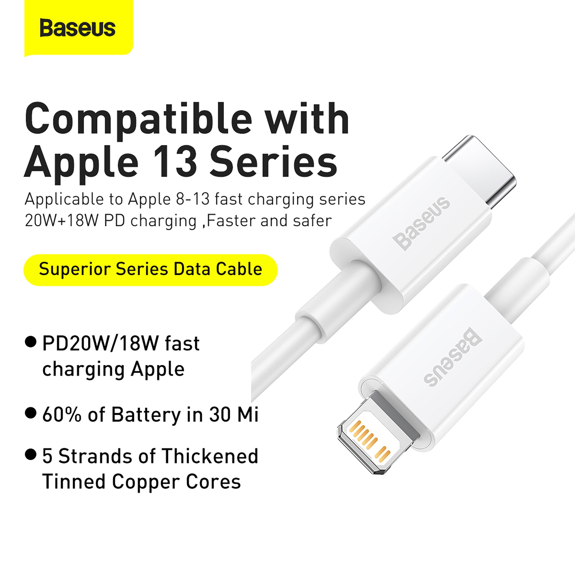 Baseus Superior Series 20W Fast Charging Data Cable Type-C to iP PD