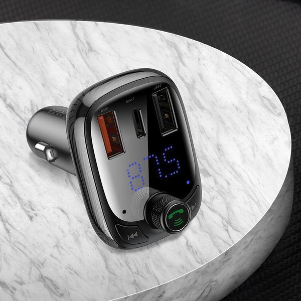 Baseus T Typed S-13 PPS MP3 Car Charger FM Transmitter