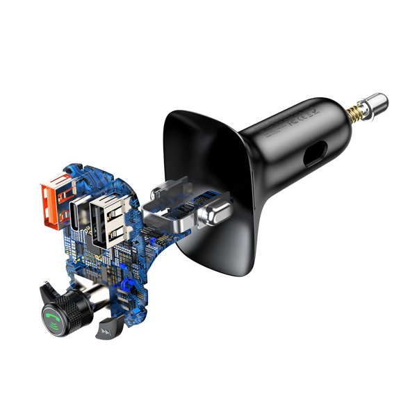 Baseus T Typed S-13 PPS MP3 Car Charger FM Transmitter