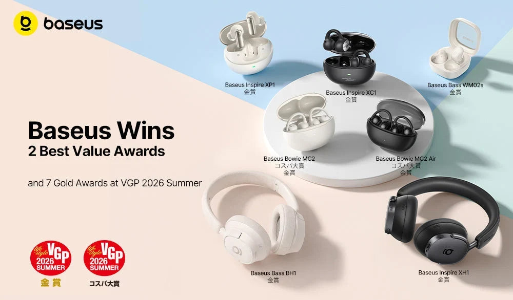 Baseus Wins Two Best Value Awards and Seven Gold Awards at VGP 2026 Summer