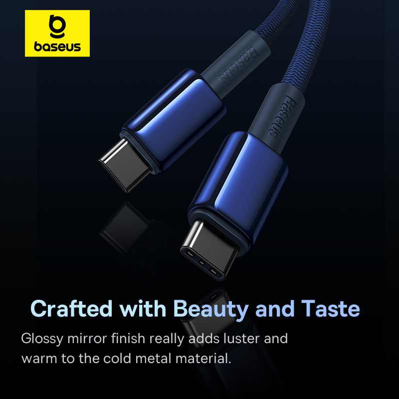 Baseus Tungsten Gold Fast Charging Data Cable Type C to Type C 100W