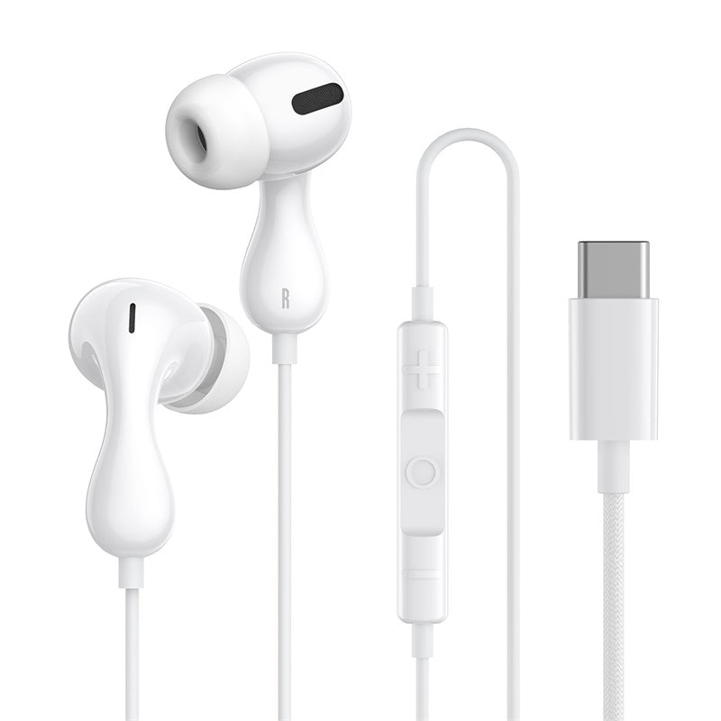 Baseus Encok CZ20 Wired Earphones - Moon White