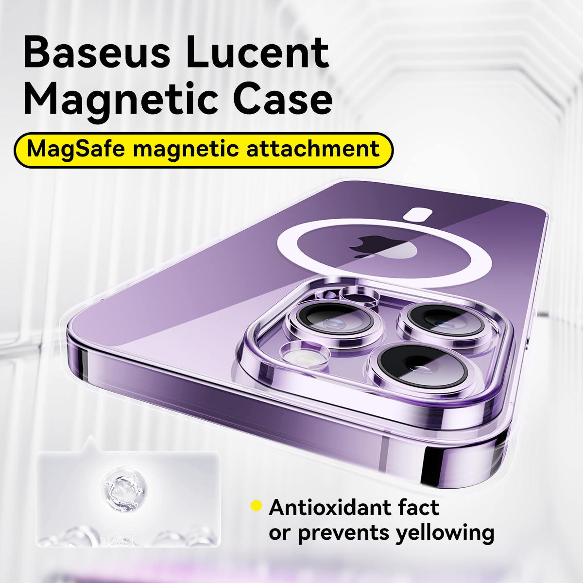 Baseus Lucent Series Magnetic Phone Case for iPhone