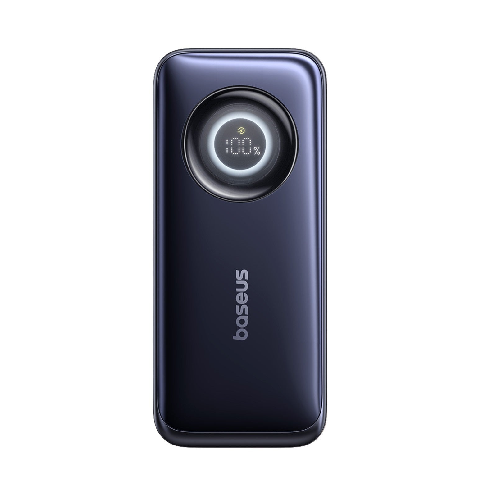 Baseus EnerCore CR11 Power Bank Retractable Cable 20000mAh 67W front view cosmic black on white background