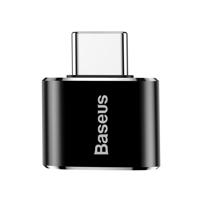 Baseus Mini USB Female to Type C Male Adapter Converter Black